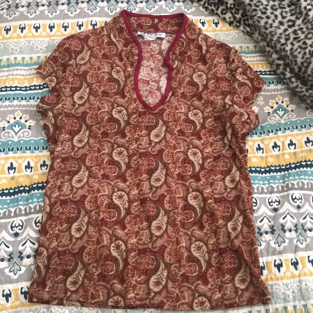 Geometric design blouse